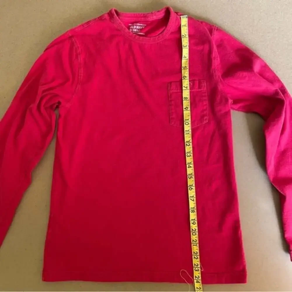 Old Navy Red Long Sleeve Shirt with Pocket